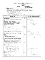 Giáo án Thể dục lớp 1 (cả năm)