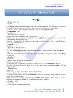 học từ vựng luyện thi đại học trong 10 tuần