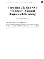 Thực hành cấu hình NAT trên router – cấu hình chuyển mạch(switching) 