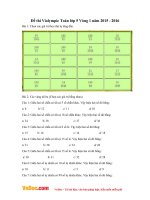 Bộ đề thi 19 vòng Violympic lớp 5