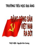 dang cong san viet nam ra doi