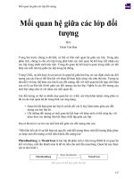 Mối quan hệ giữa các lớp đối tượng 