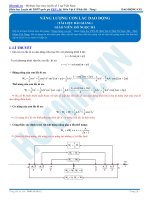 Lý thuyết và bài tập năng lượng con lắc dao động 