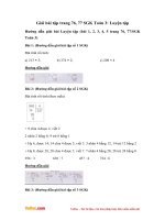 Giải bài tập trang 76, 77 SGK Toán 3: Luyện tập