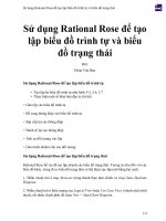 Sử dụng rational rose để tạo lập biểu đồ trình tự và biểu đồ trạng thái 