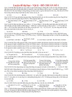 Tổng hợp Đề thi thử ĐH môn Vật Lý (Có đán án)