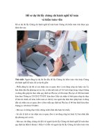 Hồ sơ dự thi lấy chứng chỉ hành nghề kế toán và kiểm toán viên