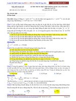 Tuyển chọn đề thi thử vật lý ôn thi đh có đáp án 