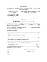 Mẫu báo cáo kết quả thanh tra trong các kỳ thi