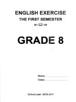 English exercise grade 8 