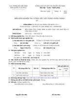 biên bản Nghiệm thu công việc xây dựng hoàn thành,Công trình: Dự án cảI tạo nâng cấp quốc lộ 3, Đoạn: Bờ đậu - cửa khẩu tà lùng (km82+100 ữ km344+436)