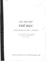Các bài tập thể dục dành cho trẻ 3 tuổi 