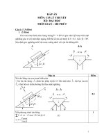 ĐÁP ÁN MÔN CƠ LÝ THUYẾTHỆ: ĐẠI HỌCTHỜI GIAN : 180 PHÚT