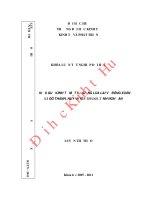 Hiệu quả kinh tế một số giống lai vụ đông xuân ở xã đô thành, huyện yên thành, tỉnh nghệan 