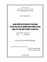 Quan điểm hồ chí minh về vận động tôn giáo và những định hướng trong công tác tôn giáo ở nước ta