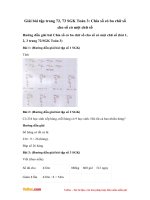 Giải bài tập trang 72, 73 SGK Toán 3: Chia số có ba chữ số cho số có một chữ số