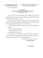 tờ trình xét công nhận tốt nghiệp 15 16