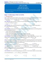 Bài tập con lắc đơn có đáp án 