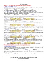 trắc nghiệm sóng âm lý 12 tham khảo