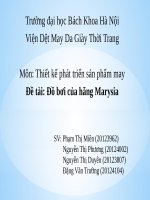 Slide môn học thiết kế phát triển sản phẩm sản phẩm giày Nike