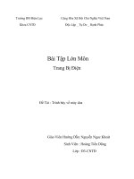 Bài tập lớn máy doa  báo cáo