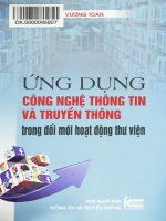 ỨNG DỤNG CÔNG NGHỆ THÔNG TIN VÀ TRUYỀN THỐNG TRONG ĐỔI MỚI HOẠT ĐỘNG THƯ VIỆN