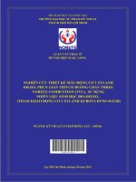NGHIÊN CỨU THIẾT KẾ MẪU ĐỘNG CƠ 3 XYLANH DIESEL PHUN GIÁN TIẾP CÓ BUỒNG CHÁY THREE VORTEX COMBUSTION (TVC), SỬ DỤNG NHIÊN LIỆU SINH HỌC BIODIESEL