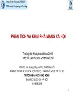 PHÂN TÍCH VÀ KHAI PHÁ MẠNG XÃ HỘI