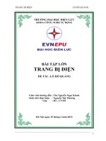 bài tập lớn hồ quang điện