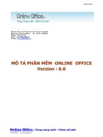MÔ TẢ PHẦN MỀM ONLINE OFFICE Version : 6.0