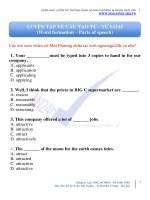 LUYEN TAP CAU TAO TU  