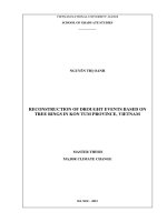 Khôi phục các sự kiện khô hạn dựa trên vòng sinh trưởng thực vật tại tỉnh kon tum, việt nam 