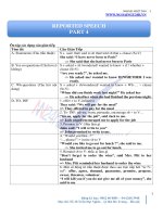 Ngữ pháp tiếng anh - Câu gián tiếp (4)