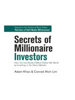 Secrets of millionaire investors 