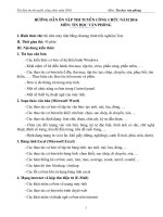 HƯỚNG DẪN ÔN TẬP THI TUYỂN CÔNG CHỨC NĂM 2016 MÔN TIN HỌC VĂN PHÒNG