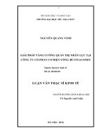Giải pháp tăng cường quản trị nhân lực tại Công ty cổ phần Cơ điện Uông Bí-Vinacomin