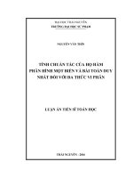 Tính chuẩn tắc của họ hàm phân hình một biến và bài toán duy nhất đối với đa thức vi phân