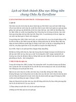 Lịch sử hình thành khu vực đồng tiền chung châu âu eurozone