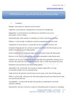 Từ vựng theo chủ điểm family and relationships (2) 