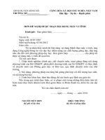 Đơn xin soạn bài đánh máy Mẫu