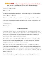 Giải bài tập SGK Tiếng Anh lớp 10 Unit 4: Special Education