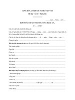 Mẫu hợp đồng chuyển nhượng dự án