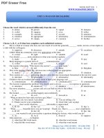 14 thi online 1   unit 3 