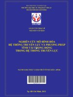 NGHIÊN CỨU MÔ HÌNH HÓA HỆ THỐNG TRUYỀN LỰC VÀ PHƯƠNG PHÁP TÍNH TẢI TRỌNG ĐỘNG TRONG HỆ THỐNG TRUYỀN LỰC