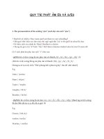 QUY tắc PHÁT âm ED và SES