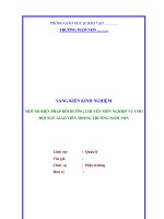 QUẢN lí 02;   một số biện pháp bồi dưỡng chuyên môn nghiệp vụ cho đội ngũ giáo viên trong trường mầm non 