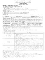 DE CUONG ON TAP MON HOA 9 HKII