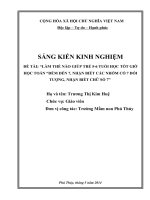 Làm thế nào để giúp trẻ 5   6 tuổi học tốt giờ học toán 