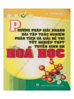 Phương Pháp Giải Nhanh Bài Tập Trắc Nghiệm ĐH Môn Hóa Học  Lê Thanh Hải