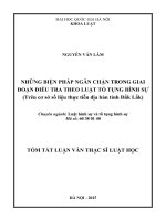 Những biện pháp ngăn chặn trong giai đoạn điều tra theo luật tố tụng hình sự